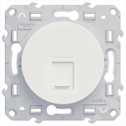 Розетка RJ45 5e UTP Odace белая