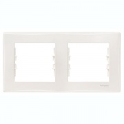 Рамка Sedna 2 поста горизонтальная, бежевый