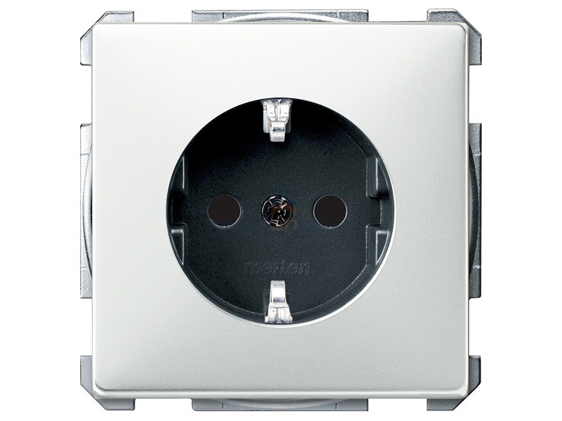 Розетка c/з Merten System Design Белый
