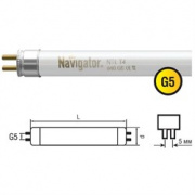 Лампа люминесцентная миниат. G5 12W NTL-T4-12-840-G5 Navigator