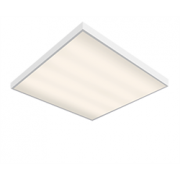 Светодиодный светильник "ВАРТОН" офисный встраиваемый/накладной 595*595*50мм 36 ВТ 2700К с функцией аварийного освещения