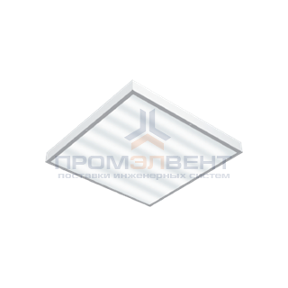 Светодиодный светильник "ВАРТОН" офисный накладной 595*595*50мм 54 ВТ 6500К с функцией аварийного освещения