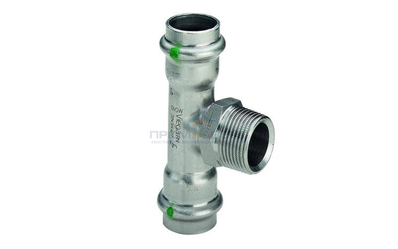 Тройник переходной Viega Sanpress Inox 2317.1 - 35 x 3/4