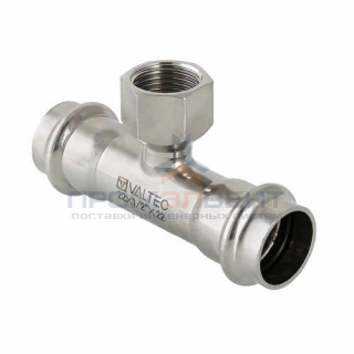 Тройник с переходом на внутреннюю резьбу VALTEC VTi.932 - 28 x 1" (пресс, для труб из нерж.стали)