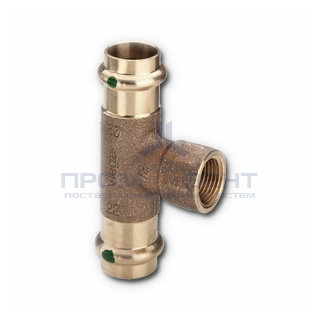 Тройник с переходом на внутреннюю резьбу Viega G3 Sanpress 2217.2 - 15 x 3/8"