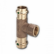 Тройник с переходом на внутреннюю резьбу Viega G3 Sanpress 2217.2 - 54 x 1/2"