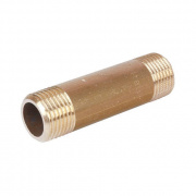 Удлинитель резьбовой STOUT - 1" длина 100 мм (НР/НР, латунь без покрытия)