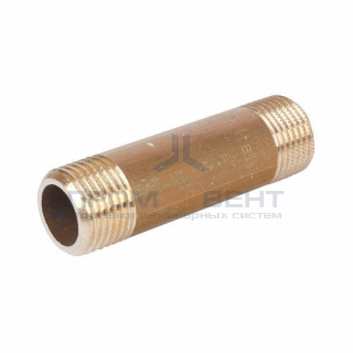 Удлинитель резьбовой STOUT - 3/4" длина 125 мм (НР/НР, латунь без покрытия)