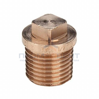 Заглушка с наружной резьбой Viega 3290 - 3/4" (бронза без покрытия)
