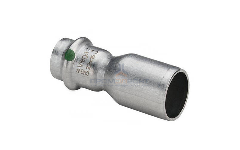 Муфта Viega Sanpress Inox 2315.1 - 35 x 18 (нержавеющая сталь)