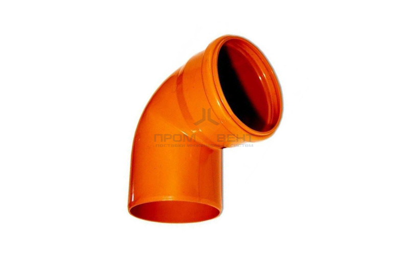 Отвод 87° для наружной канализации СИНИКОН НПВХ - 200