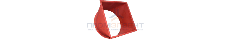 Переход с прямоугольного сечения на круглое сечение (сварной)