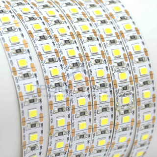 00-103 Светодиодная лента, 12В, 16,6Вт/м, smd2835, 100д/м, IP20, 1500Лм/м, Резка/1 Диод, ширина подложки 10мм, 5м, теплый белый