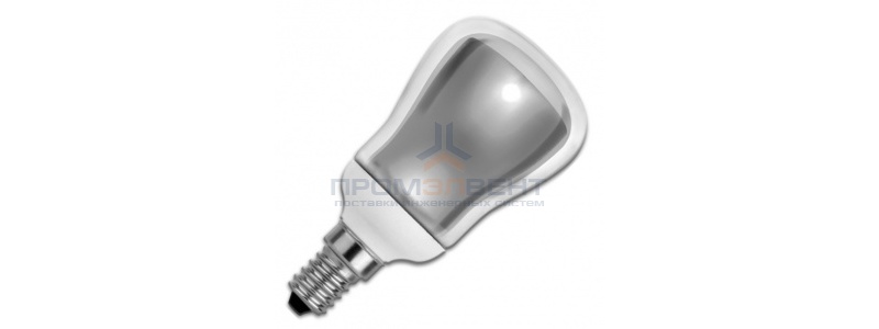Лампа энергосберегающая ESL R50 9W 6400K E14 холодная, d50x88