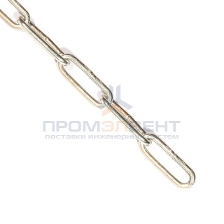 Цепь DIN763 5мм длиннозвенная оцинкованная (30м)