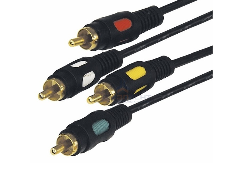 Шнур 4RCA Plug-4RCA Plug 3М GOLD