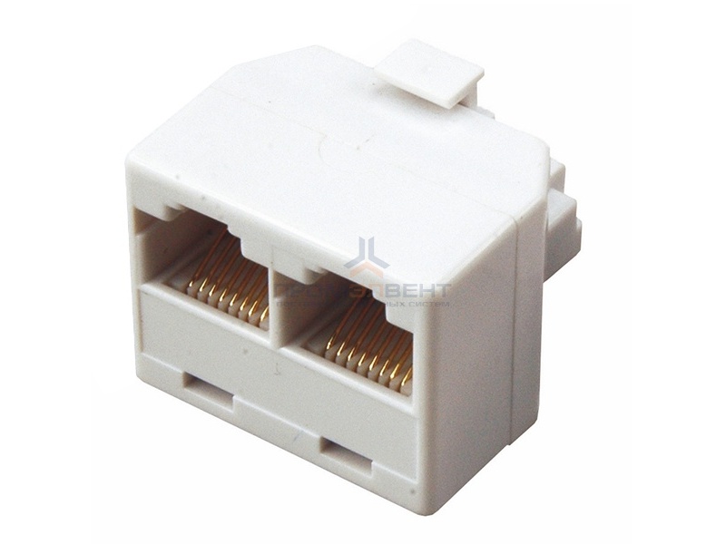 Компьютерный двойник 8P-8C (штекер - 2 гнезда)