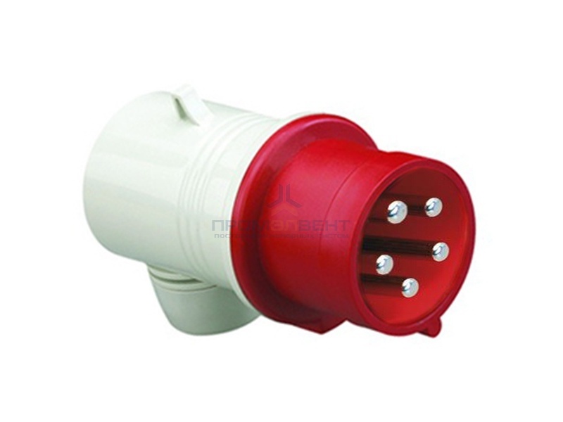 Вилка кабельная угловая DKC Quadro IP44 32A 3P+E+N 400В