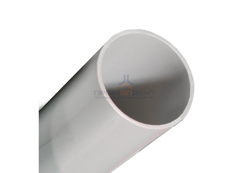 Труба ПВХ жёсткая гладкая д.20мм, тяжёлая, цвет серый [2м/шт, уп.50м]