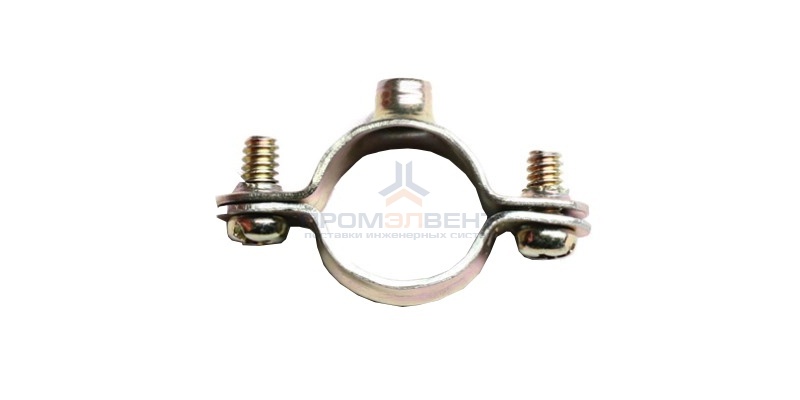 Хомут стальной с внутренней резьбой М6, д.20мм