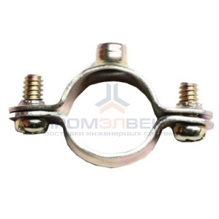 Хомут стальной с внутренней резьбой М6, д.20мм