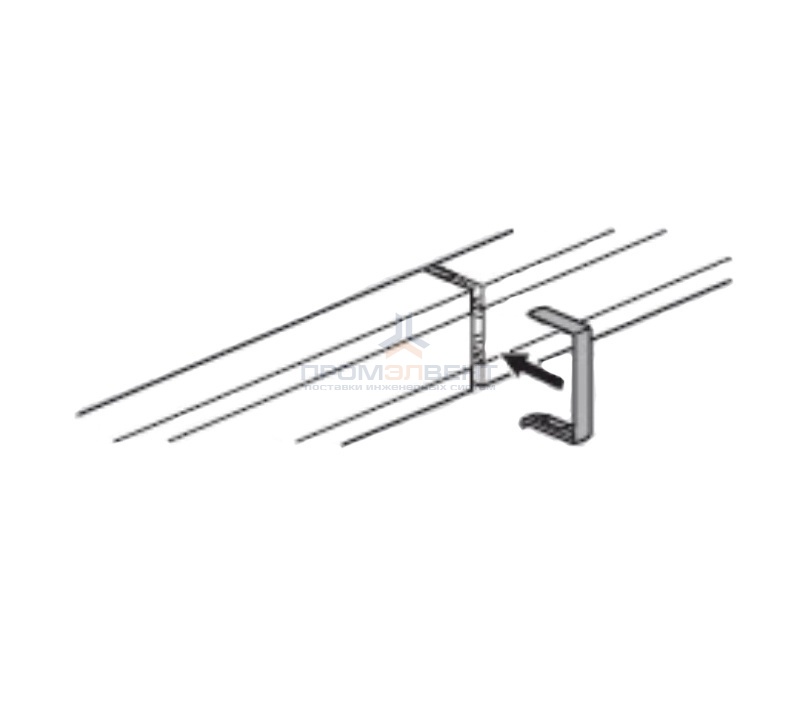 Накладка на стык 40x16мм Legrand METRA