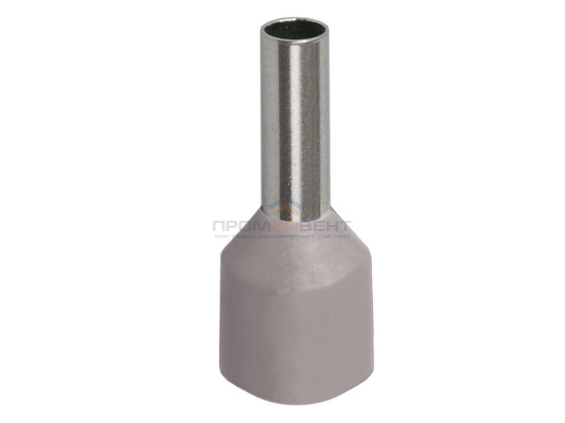 Наконечник кабельный НШвИ 4,0-9 с изолированным фланцем серый Е4009 (100шт) ИЭК