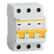 Автоматический выключатель ВА47-29 3Р 4А 4,5кА характеристика D ИЭК (автомат)