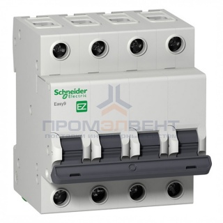 Автоматический выключатель Schneider Electric EASY 9 4П 50А B 4,5кА 400В (автомат)