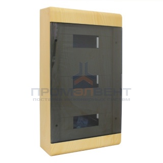 Щит распределительный навесной Тyco на 36 модулей под дерево "Сосна" 520х303х117,5мм