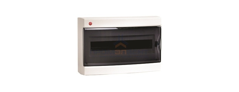 Щиток настен. с дверцей 18мод., IP41, белый, с усил. клеммн.блоком в компл. 1х87318