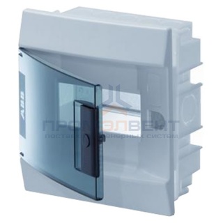 Бокс в нишу ABB Mistral41 6М зеленая дверь без клеммного блока