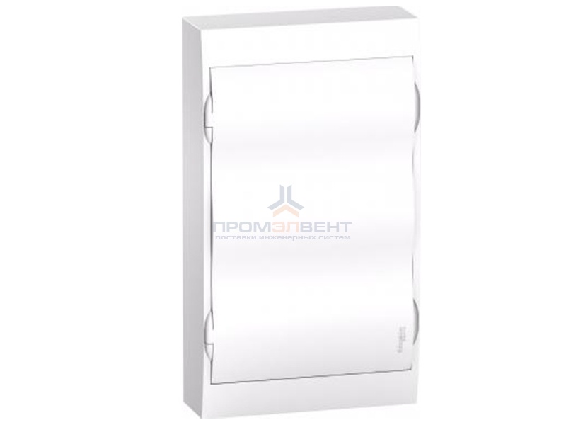 Бокс навесной Schneider Electric Easy9 на 36 модулей с белой дверью с клемниками N+PE