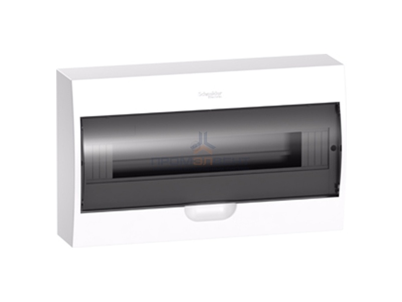 Бокс навесной Schneider Electric Easy9 на 18 модулей с прозрачной дверью с клемниками N+PE