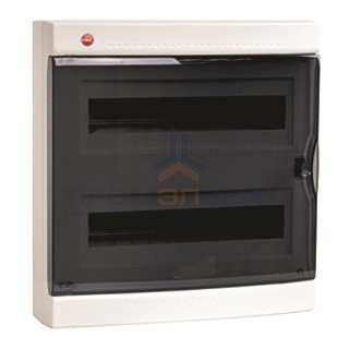 Щиток настенный DKC (2х18) на 36 модулей IP41 белый с прозрачной дверцей