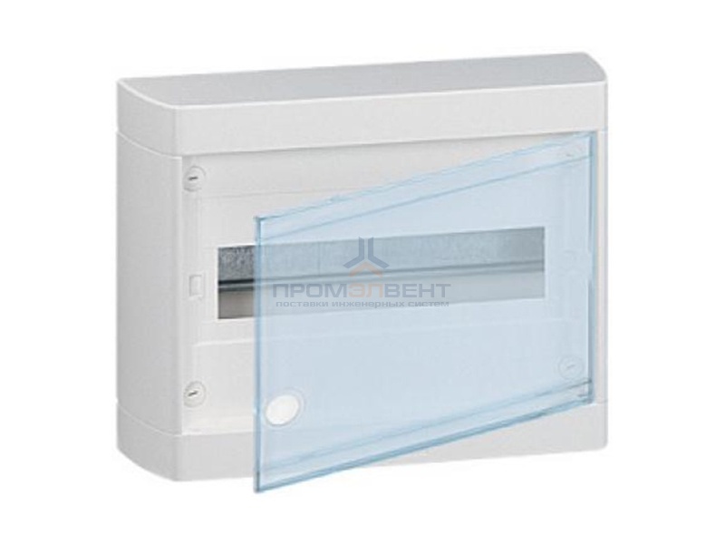 Щит Legrand Nedbox накладной на 12 (+1) модулей с шинами N+PE с прозрачной дверью