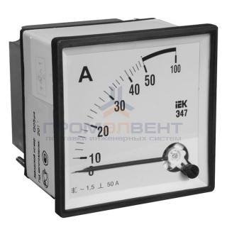 Амперметр Э47 100/5А кл. точн. 1,5 72х72мм