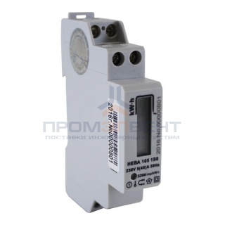 Счетчик однофазный однотарифный НЕВА 105 1S0 5(40)А 230В ЖКИ на DIN-рейку 1 модуль